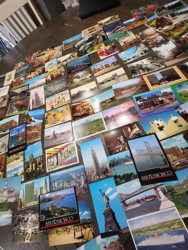 Bulk 60S-90S Postcard Lot of 100+ Antique VTG Greetings EVERYWHERE USA New York