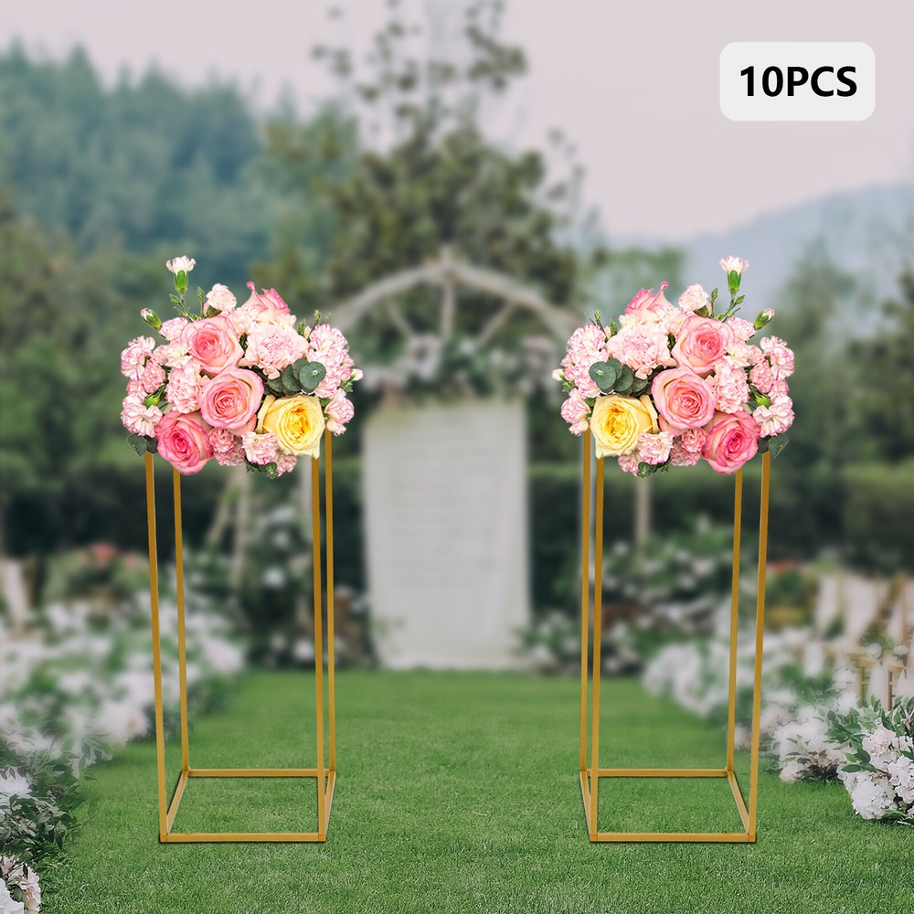 10x Rectangular Metal Flower Stand Frame for Wedding Floral Backdrop Display