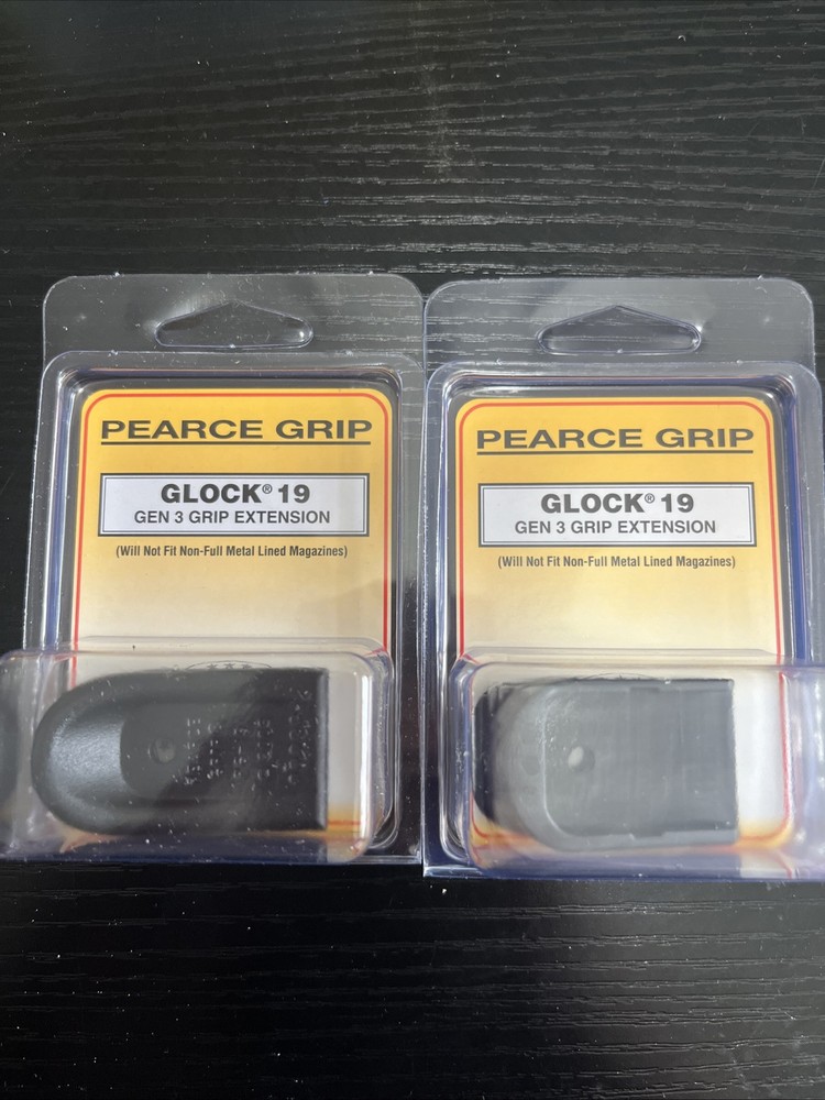 Glock 19 & 17 Grip Pinky Extension – 2-Pack Pearce PG-19 Grip Enhancer