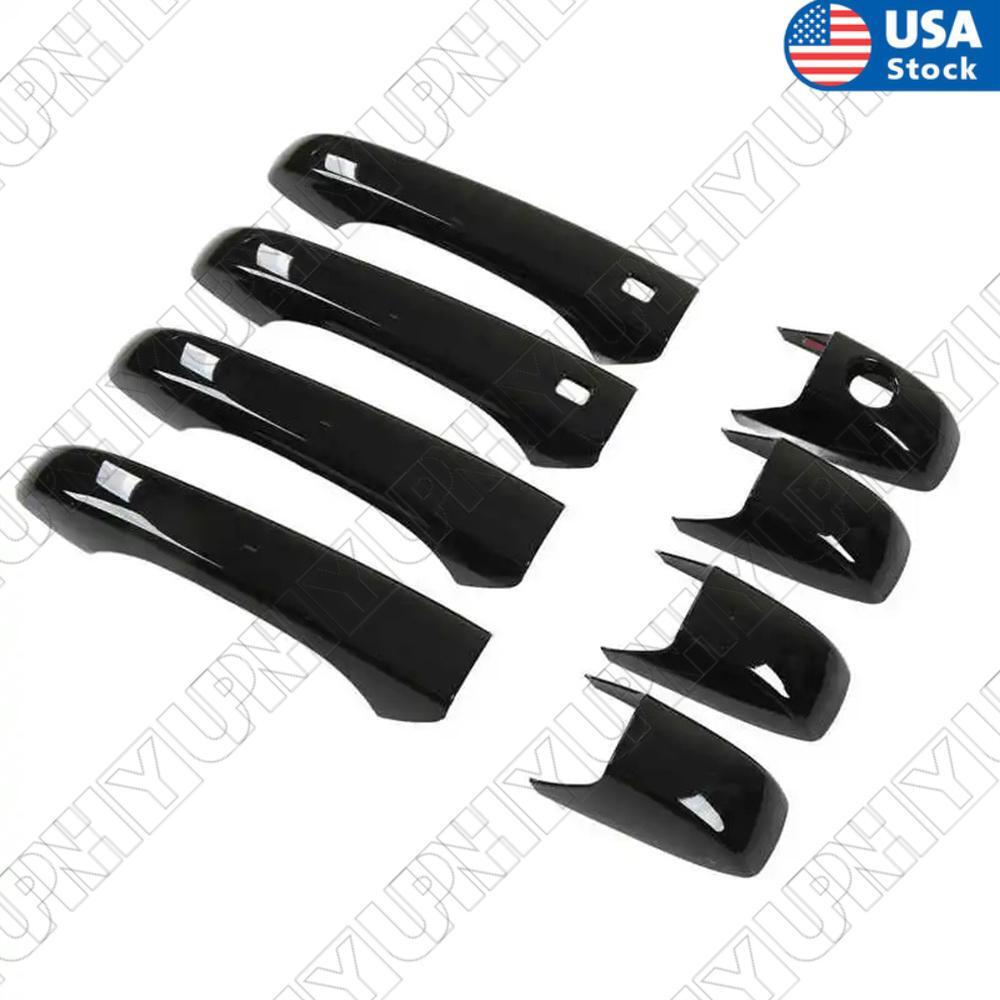Door Handle Cover Black For Chrysler Jeep Patriot Grand Cherokee Dodge Durango