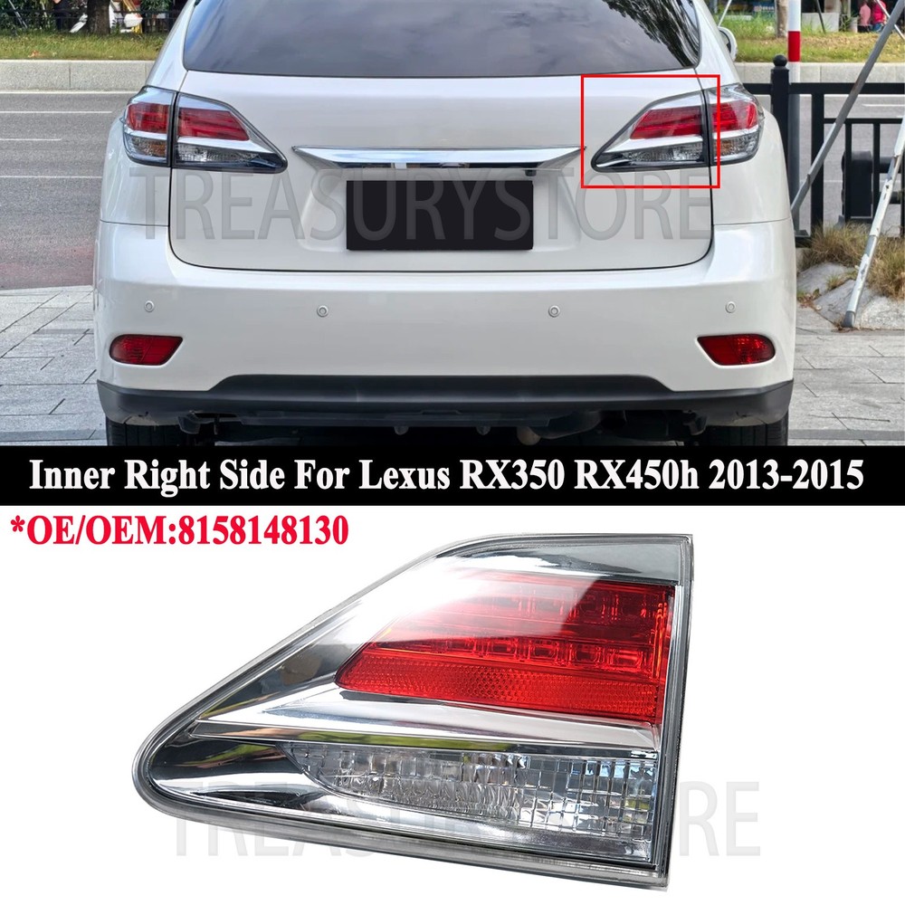 For Lexus RX450h RX350 13-15 Rear Right Passenger Inner Tail Light Lamp W/O Bulb