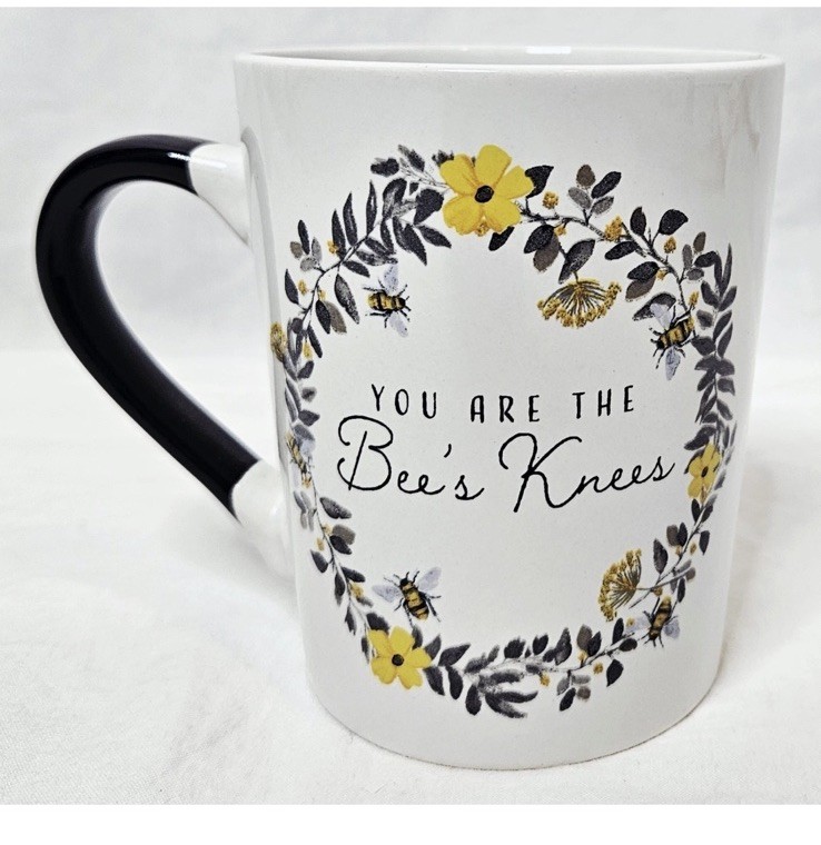 Royal Norfolk Honey Bee Flower Coffee Mug Cup You Are The Bees Knees Cottagecore
