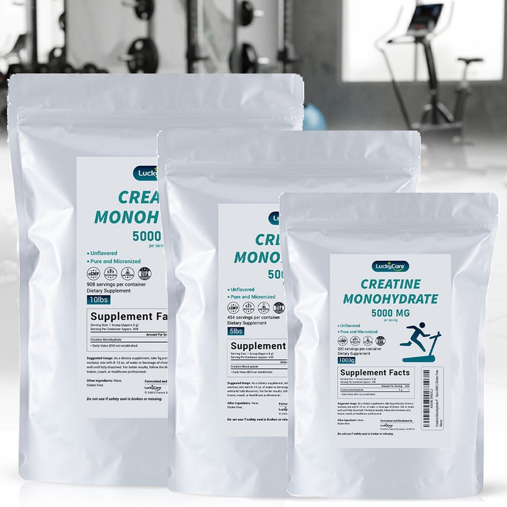 2.2~10LB Pure Creatine Monohydrate Powder 5000mg Per Serving Micronized Creatine
