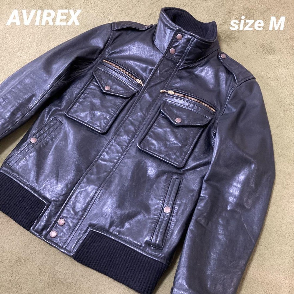 Avirex Genuine Leather Biker Jacket for Men Stylish & Durable
