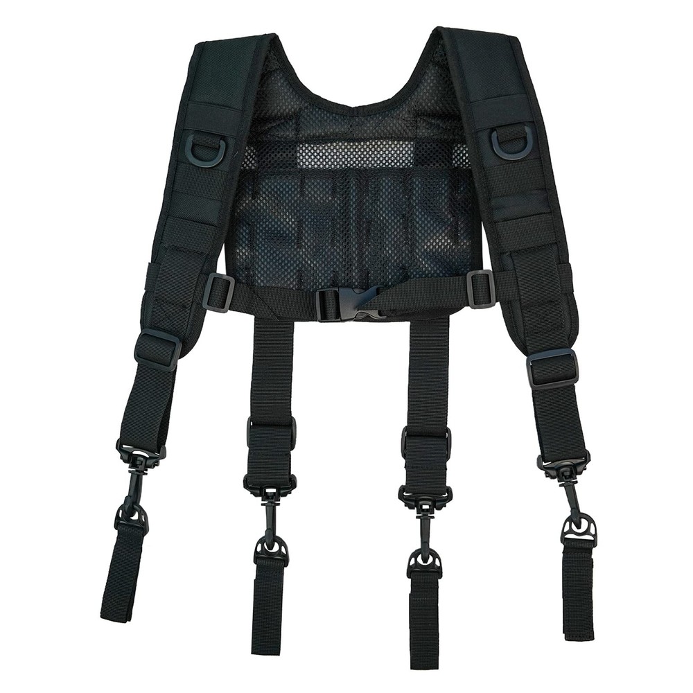 Tactical Suspenders Police Suspenders for Duty Belt Harness with Molle Strap ...