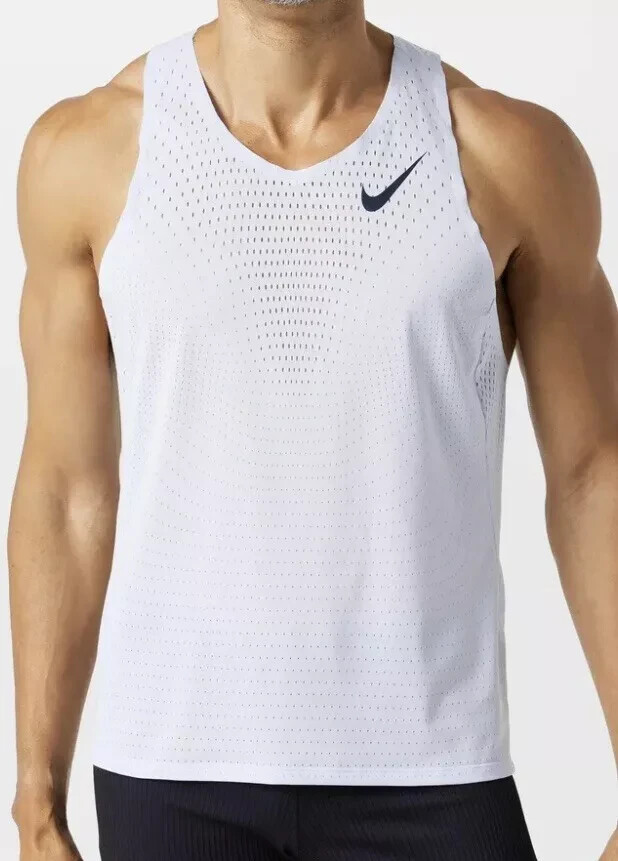 NWT NIKE AEROSWIFT DRI-FIT ADV SINGLET GREY SIZE MEN'S LARGE FN4231-085
