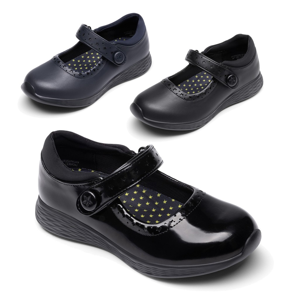 Girls School Mary Jane Shoes Comfort Lightweight Uniform Dress Loafers Shoes