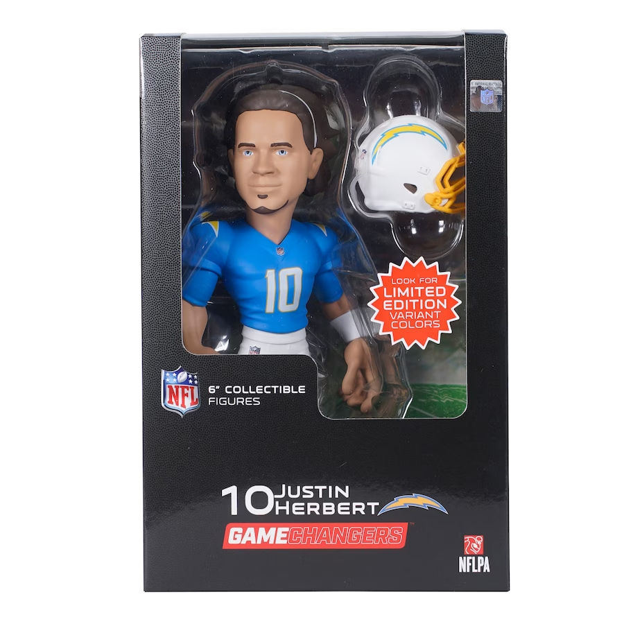 Justin Herbert San Diego Chargers NFL Vinyl Figure Game Changers 6 Inch New