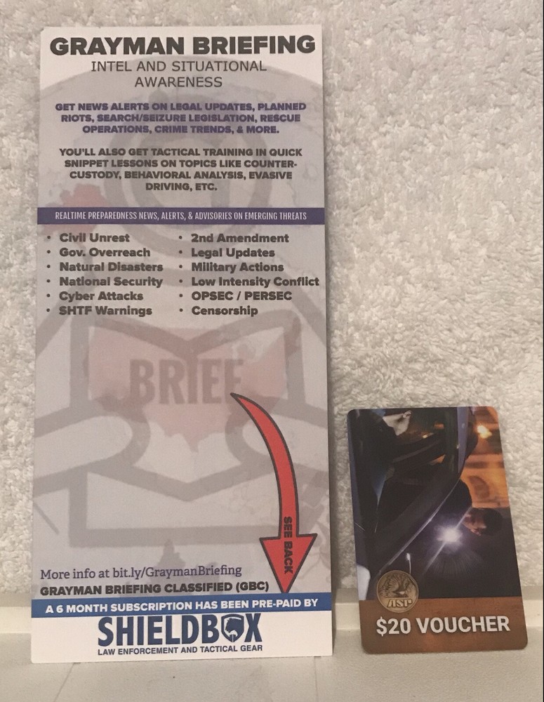 Grayman Briefing Classified 6-Month Subscription with $20 ASP Gift Voucher-image