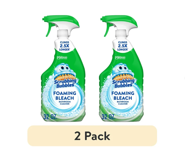 Scrubbing Bubbles Foaming Bleach Bathroom Cleaner Spray 32oz 2-Pack