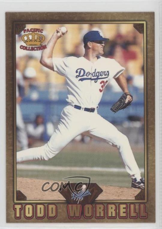 1997 Pacific Crown Prism Gems Todd Worrell #GD-163 Baseball Card