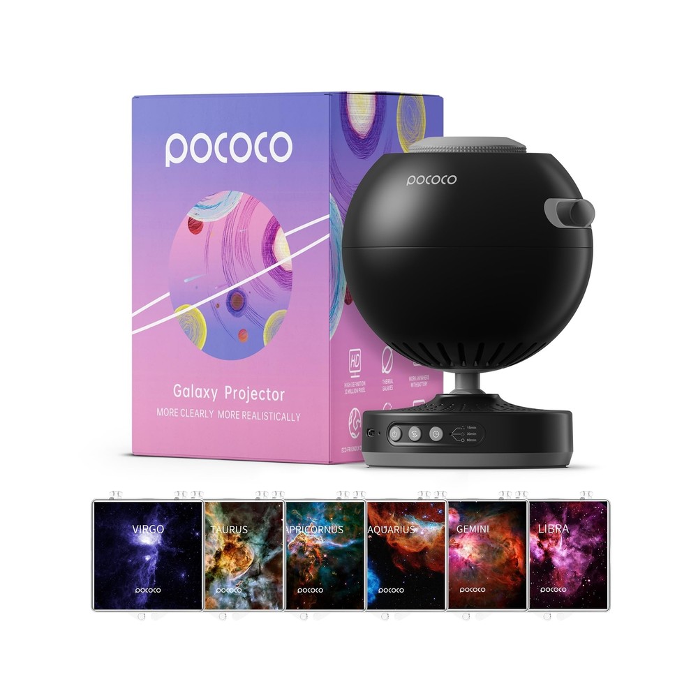 【Limited Time Offer: 23% Off 】POCOCO Galaxy Projector + Realistic-image