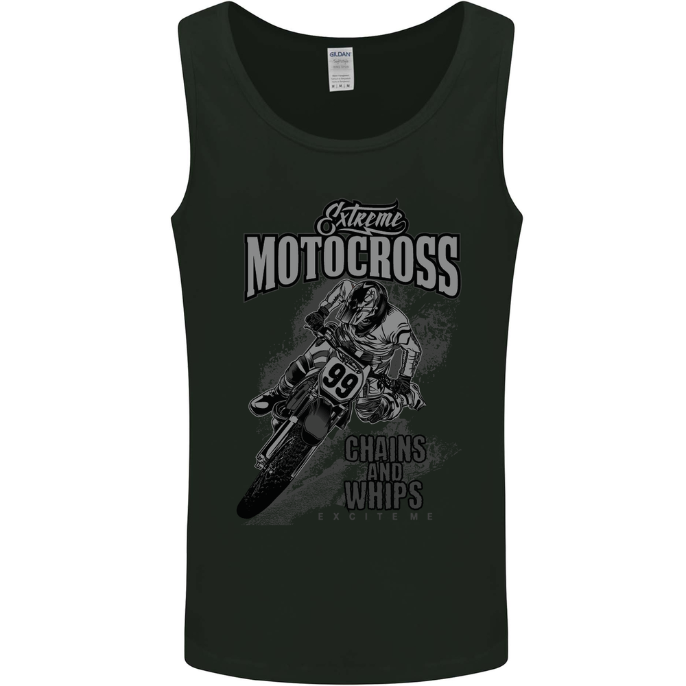 Extreme Motocross Dirt Bike MotoX Motosport Mens Vest Tank Top