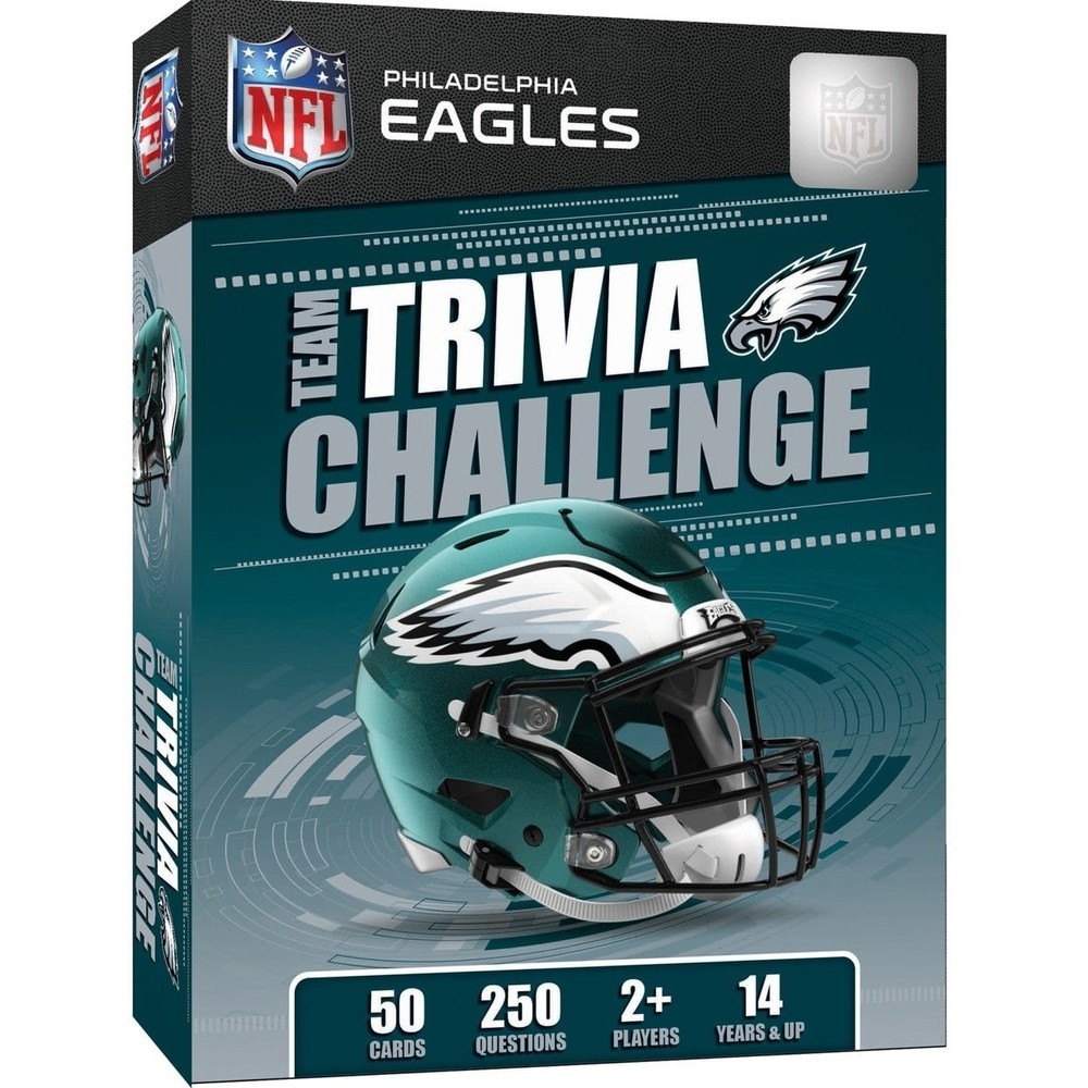 Philadelphia Eagles Trivia Challenge Game 50 Cards 250 Questions Ages 12 Up