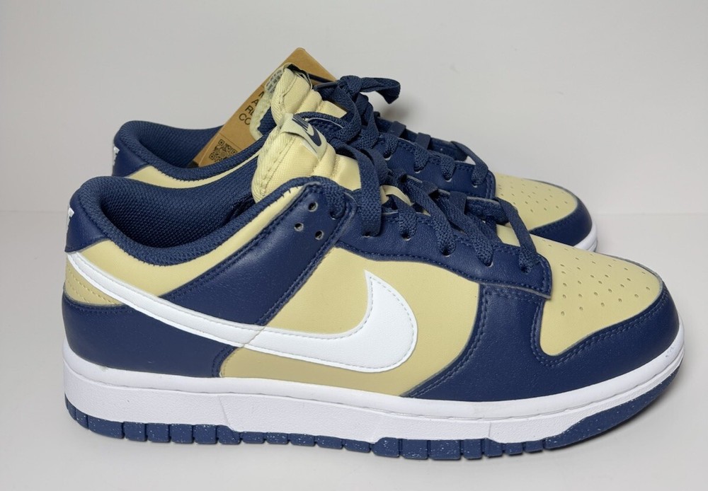 Nike Dunk Low Next Nature Midnight Navy Gold DD1873-401 Women's Sizes 9.5W