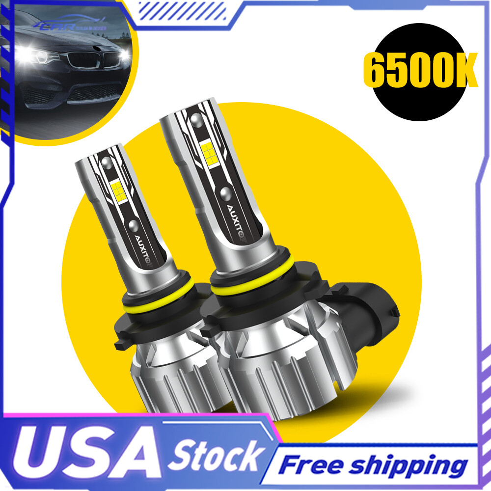9005 LED HB3 Headlight Super Bright Bulbs Kit White 6500K Beam High/Low EMC CSP