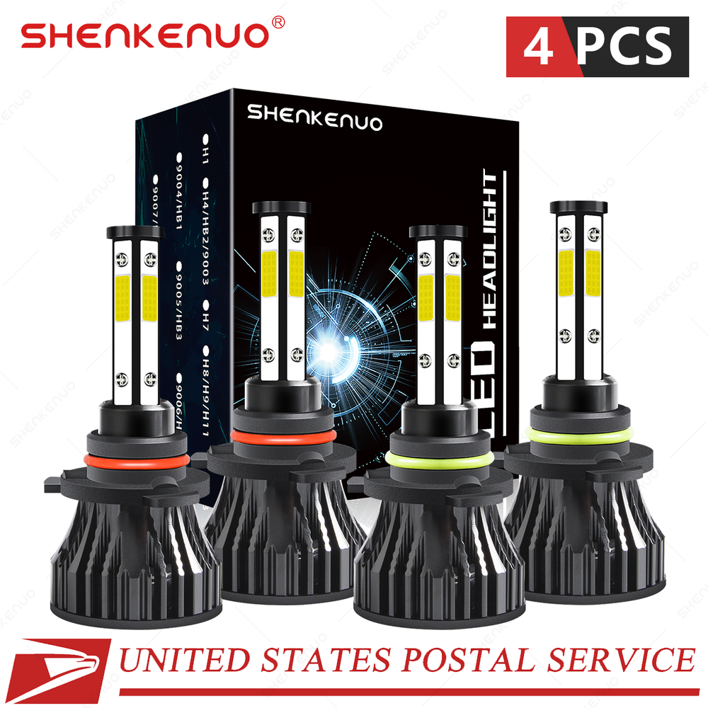 1999-2004 Jeep Grand Cherokee LED Headlight Kit High Low Beam Bulbs White