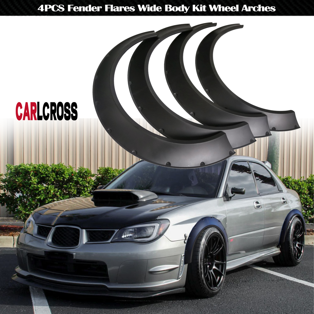 For Subaru Impreza WRX STI Fender Flares Wide Body Kit Wheel Arches Kit 4PCS