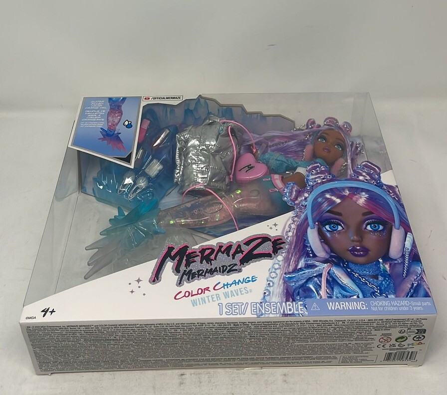 Mermaze Mermaidz Winter Waves Harmonique Mermaid Fashion Doll NEW