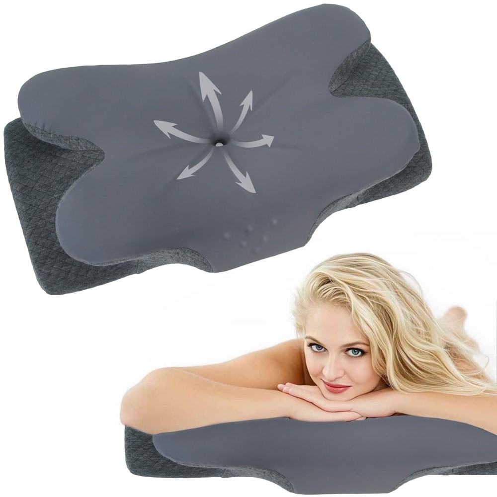 Memory Foam Pillows Cooling Cervical Pillow for Neck and Shoulder Pain Relief...