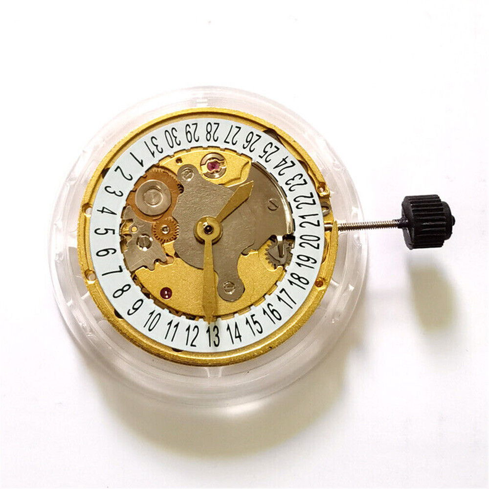 3-Hand Day Date Gold Automatic Mechanical Watch Movement for ETA 2824