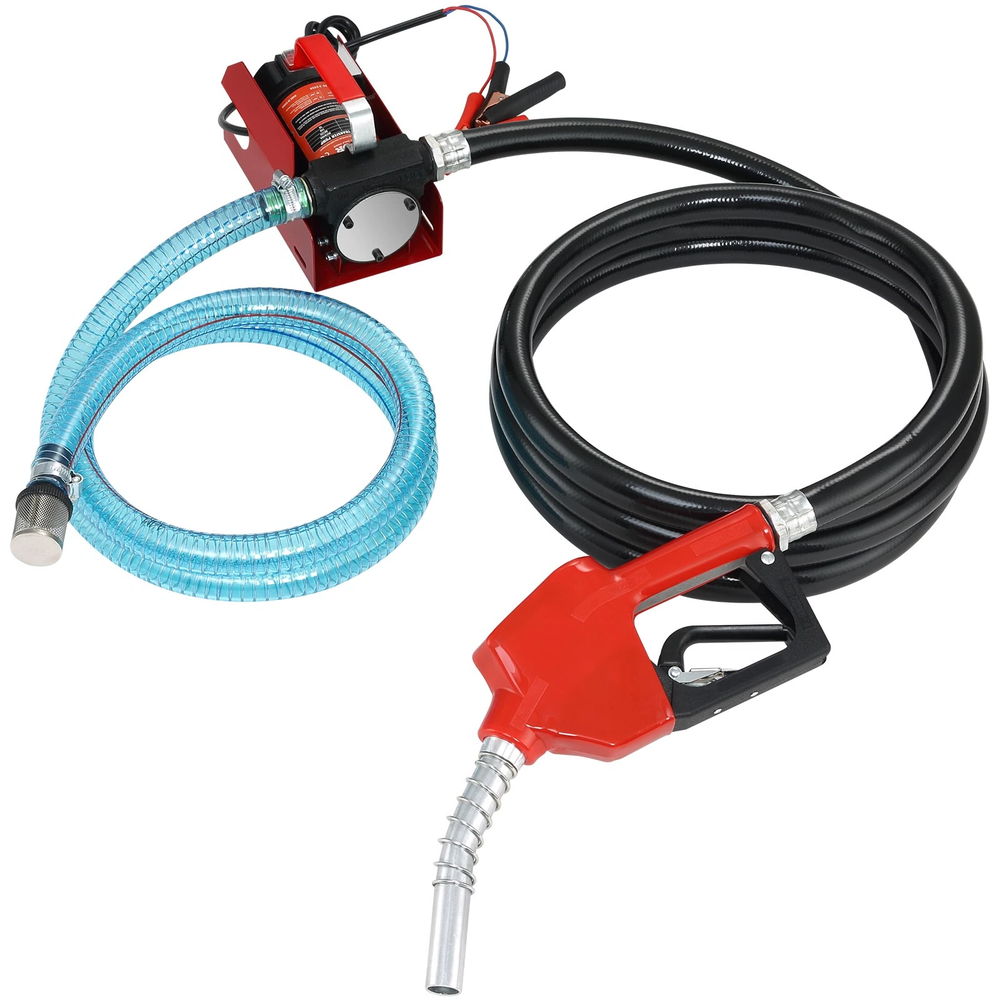 Fuel Transfer Pump Electric Diesel Kerosene Pump 12V DC 10GPM Nozzle Hoses.
