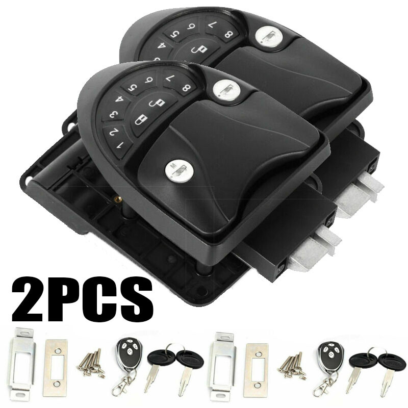2x Keyless RV Keypad Entry Door RVLock Handle Knob Deadbolt Camper Trailer Black
