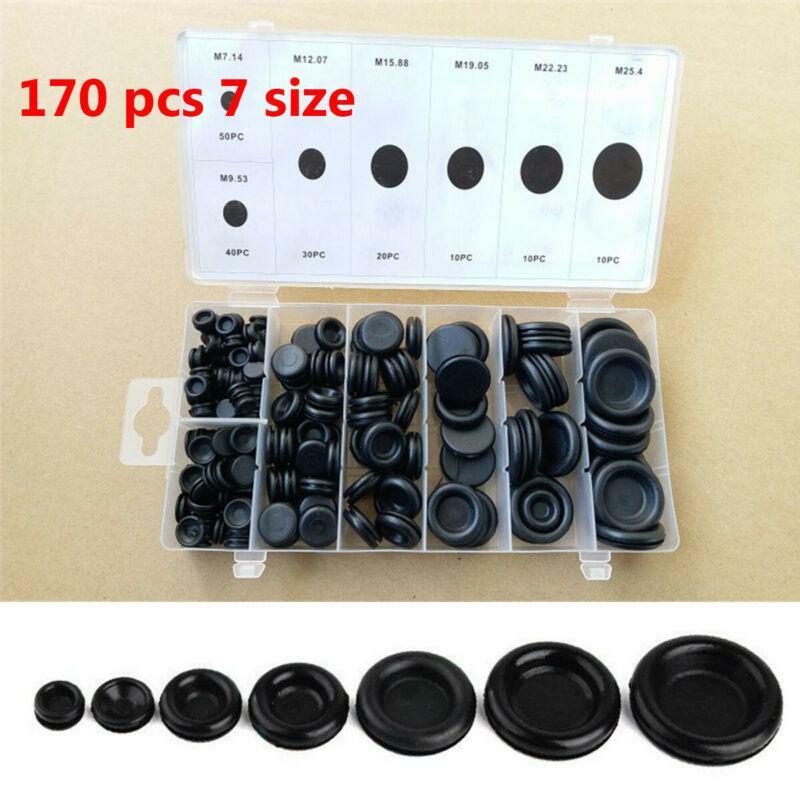 7-Piece Rubber Grommet Assortment for Firewall Holes & Wire Protection