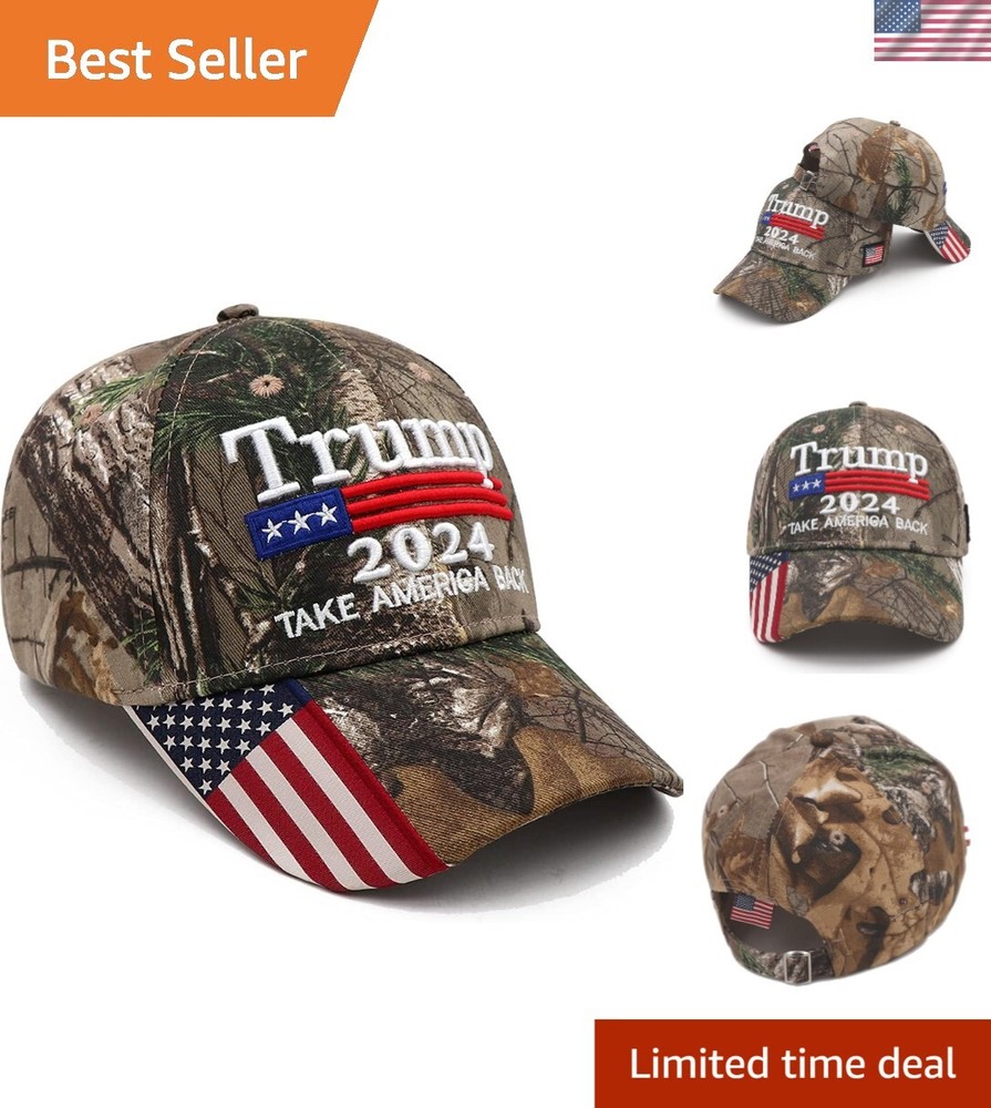 Stylish MAGA Baseball Cap with Trump 2024 Embroidery - Ideal Gift for Fans