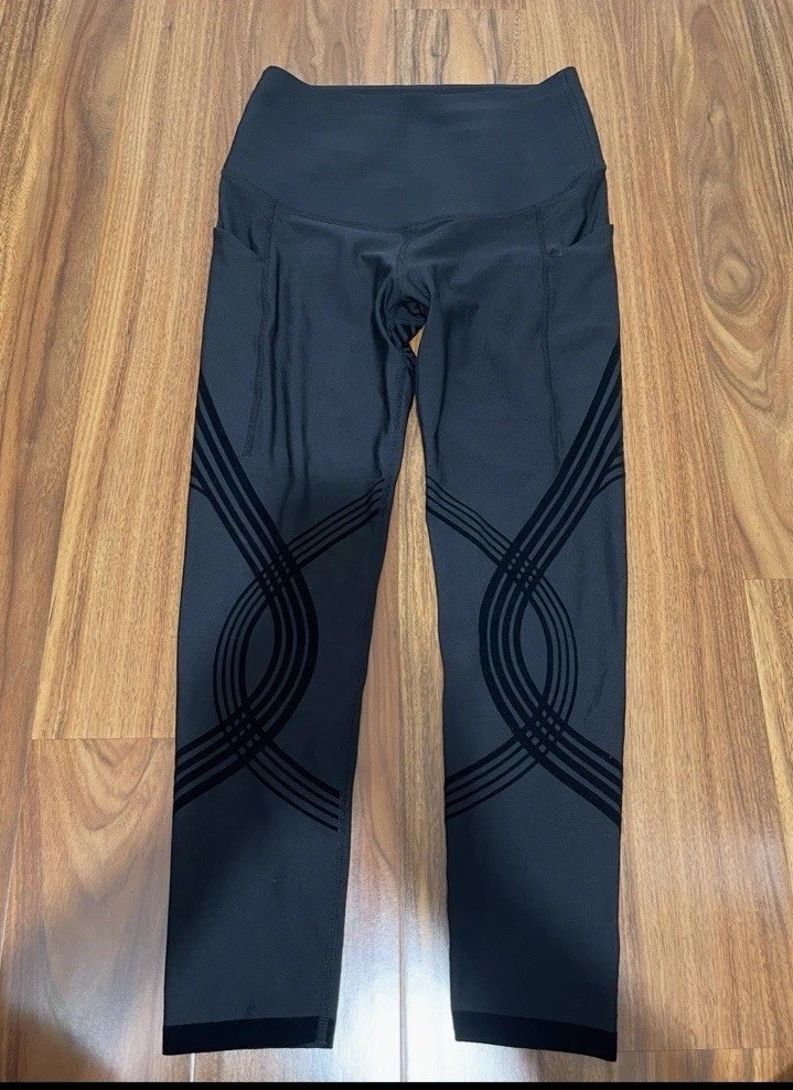 Fanka Body Sculpt Side Pocket Leggings Women's Medium Black Compression Athletic
