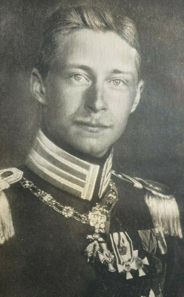 1916 Vintage Illustration Crown Prince Wilhelm of Germany
