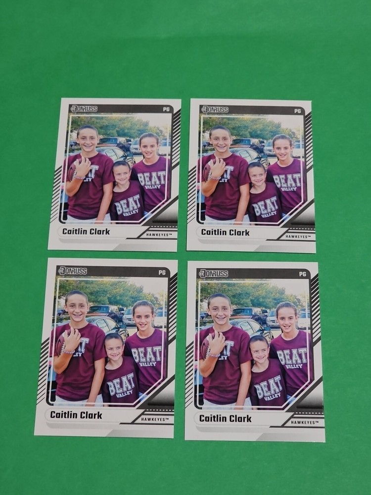 💎 Lot Of 4 Caitlin Clark Rookie 2024 Panini Donruss Iowa Hawkeyes Cards # 16