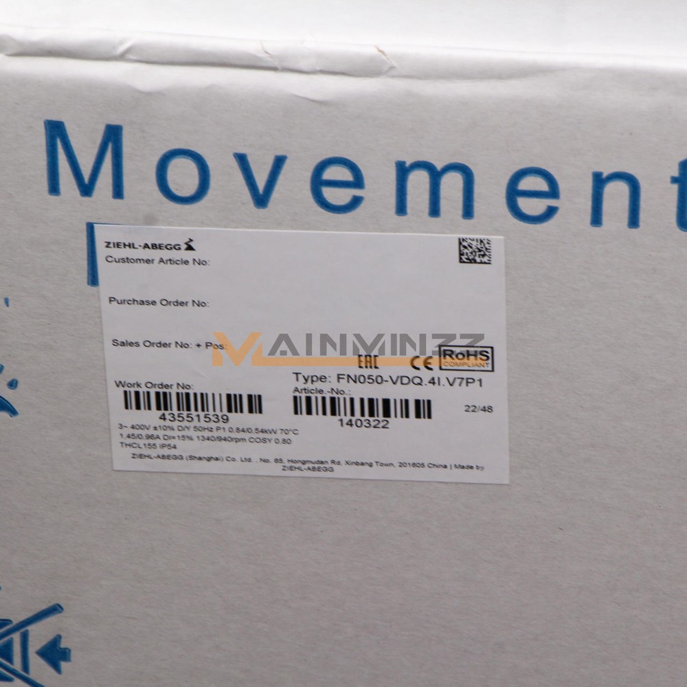 ONE NEW ZIEHL-ABEGG FN050-VDQ.4I.V7P1