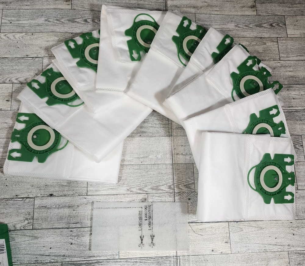 ZVAC Miele U Compatible Vacuum  Bags 9 out of 10 Bags +Filters, Open ripped box