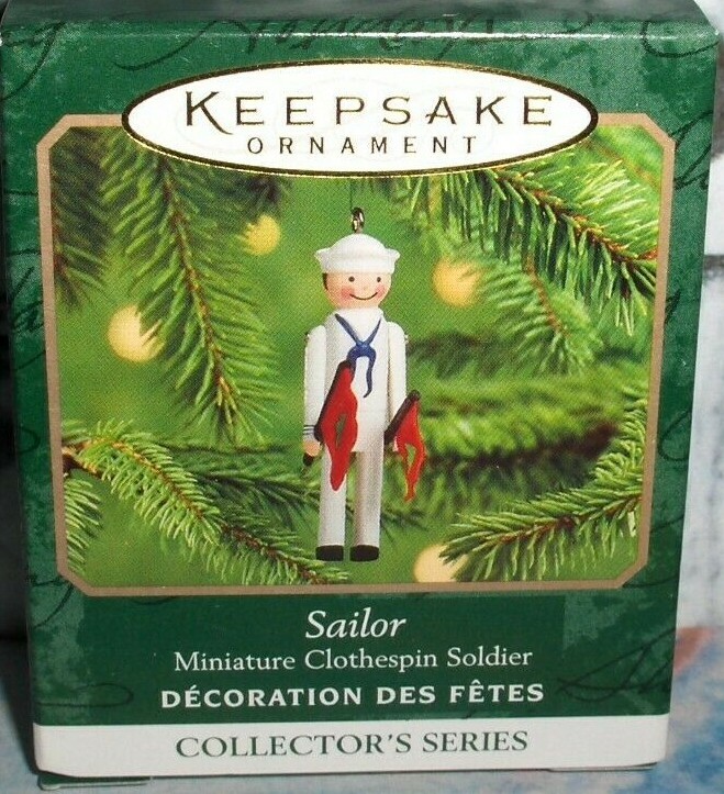 Sailor 2000 Miniature Hallmark Ornament with Moving Arms