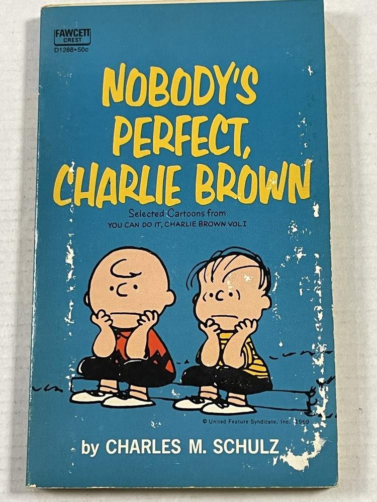 Nobody's Perfect Charlie Brown Charles M Schulz paperback 1963 edition