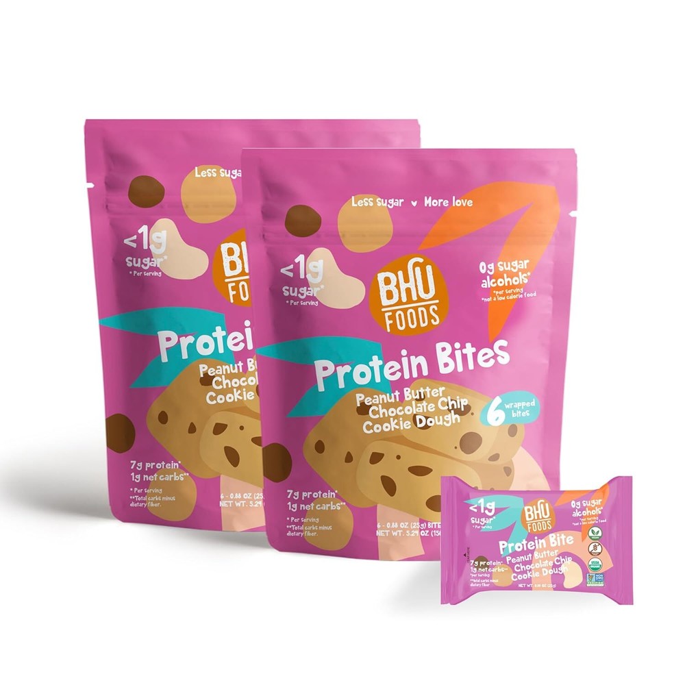 s Gluten Free Vegan Low Carb Low Sugar Individually Wrapped Protein Bites 2 Pack