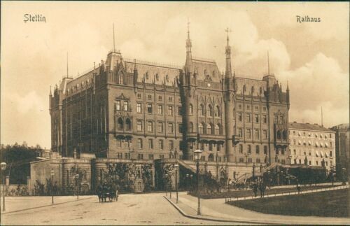 Ansichtskarte Stettin um 1910 Rathaus  (Nr.9690) -I