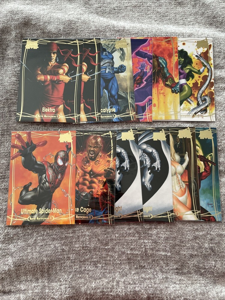 2024 Marvel Masterpieces XL - Level 1-4 Gold Foil Lot Of 12 - She-Hulk ++