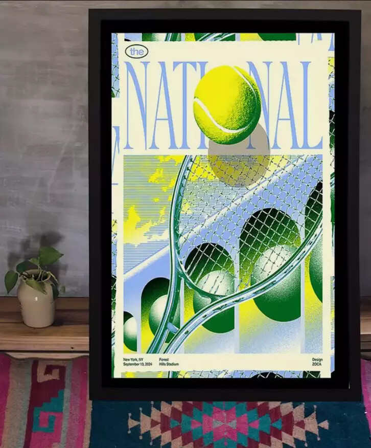 The National Concert Poster New York, NY Sept 13, 2024 Forest Hills Stadium
