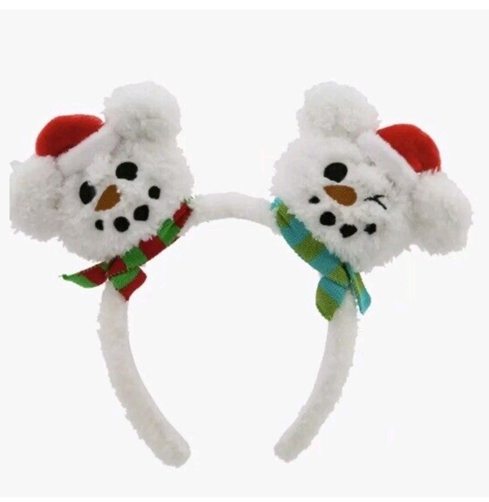 Disney Mickey Mouse Holiday Adult Ear Headband - White