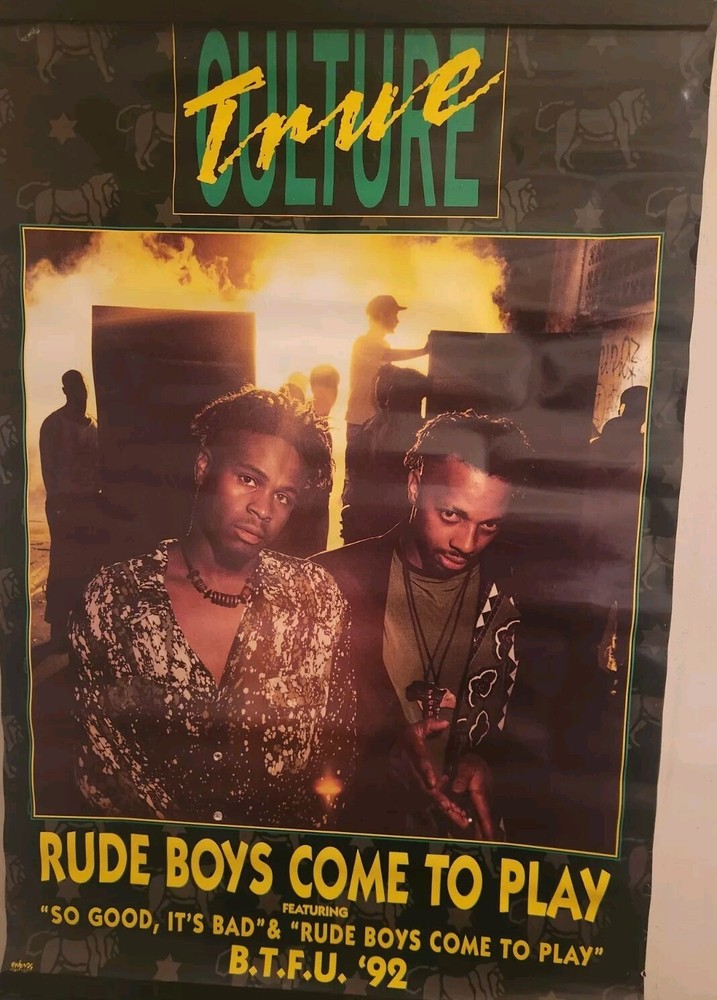 True Culture Poster 1991 24x36 Good- Condition!!