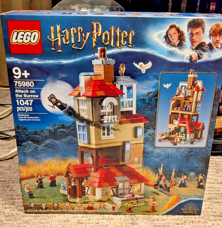 LEGO Harry Potter Attack on The Burrow Building Set with Minifigures  