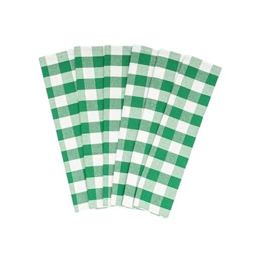 Green Kitchen Towels - Pack, 100% Cotton, 30