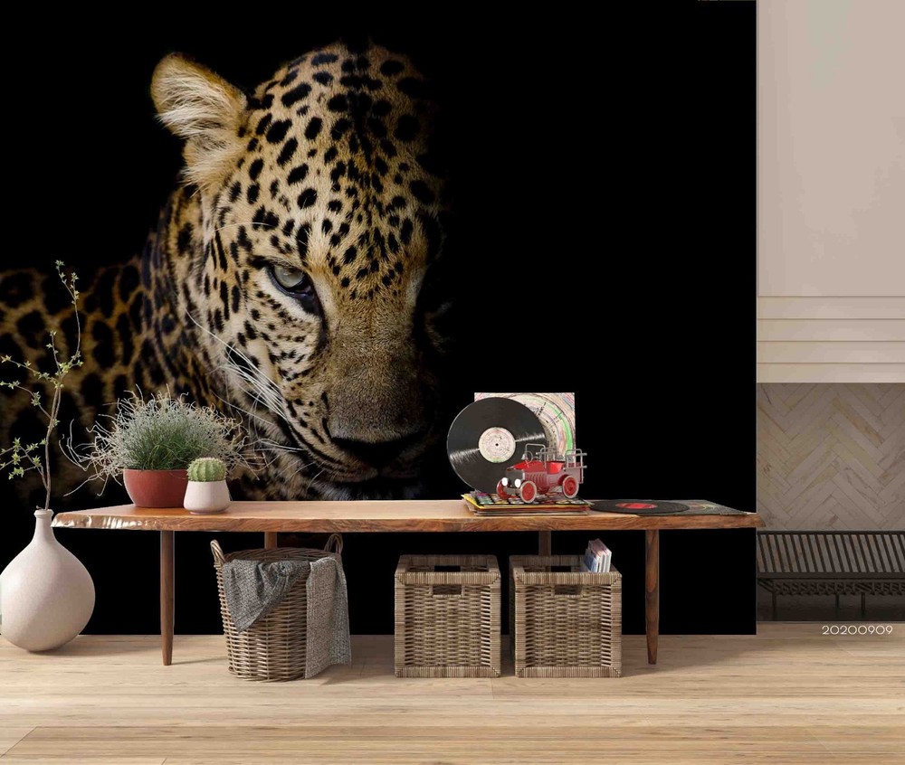 3D Leopard Animal Close-up Wall Murals Wallpaper Murals Wall Sticker 2