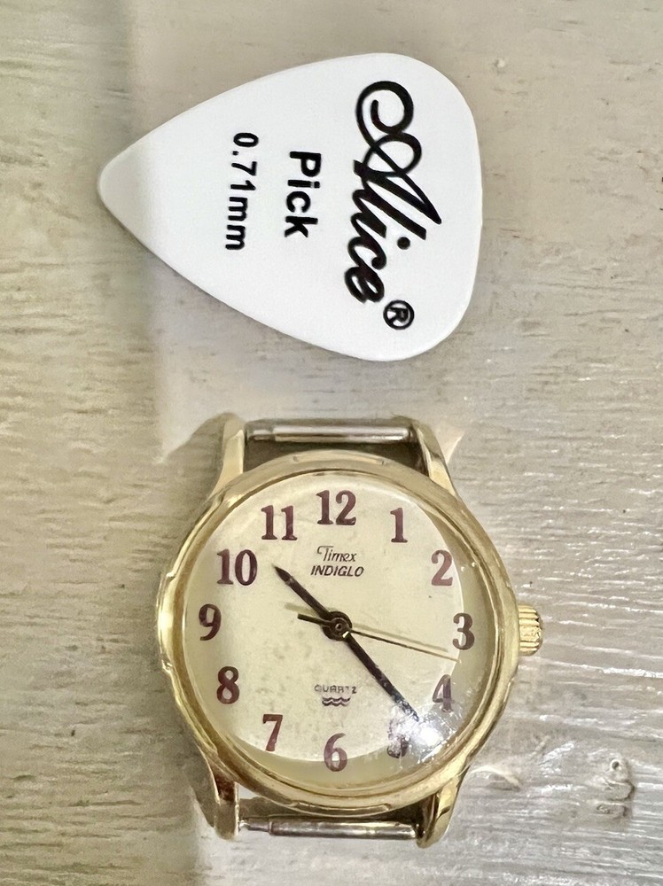 Vintage Timex Indiglo Watch Quartz For Parts Repair No Band