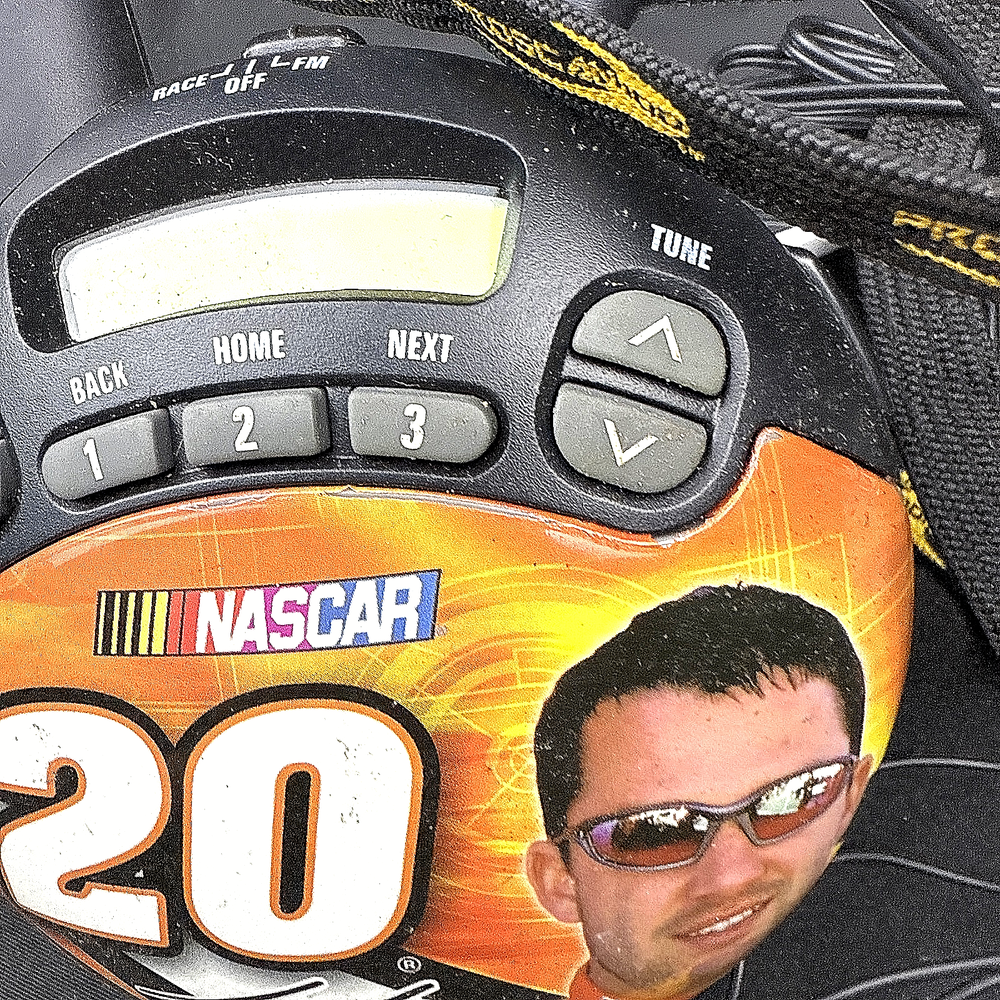 NASCAR Pro Scan Radio #20 Fan Scanner Headset Daytona Race Team Tony Stewart