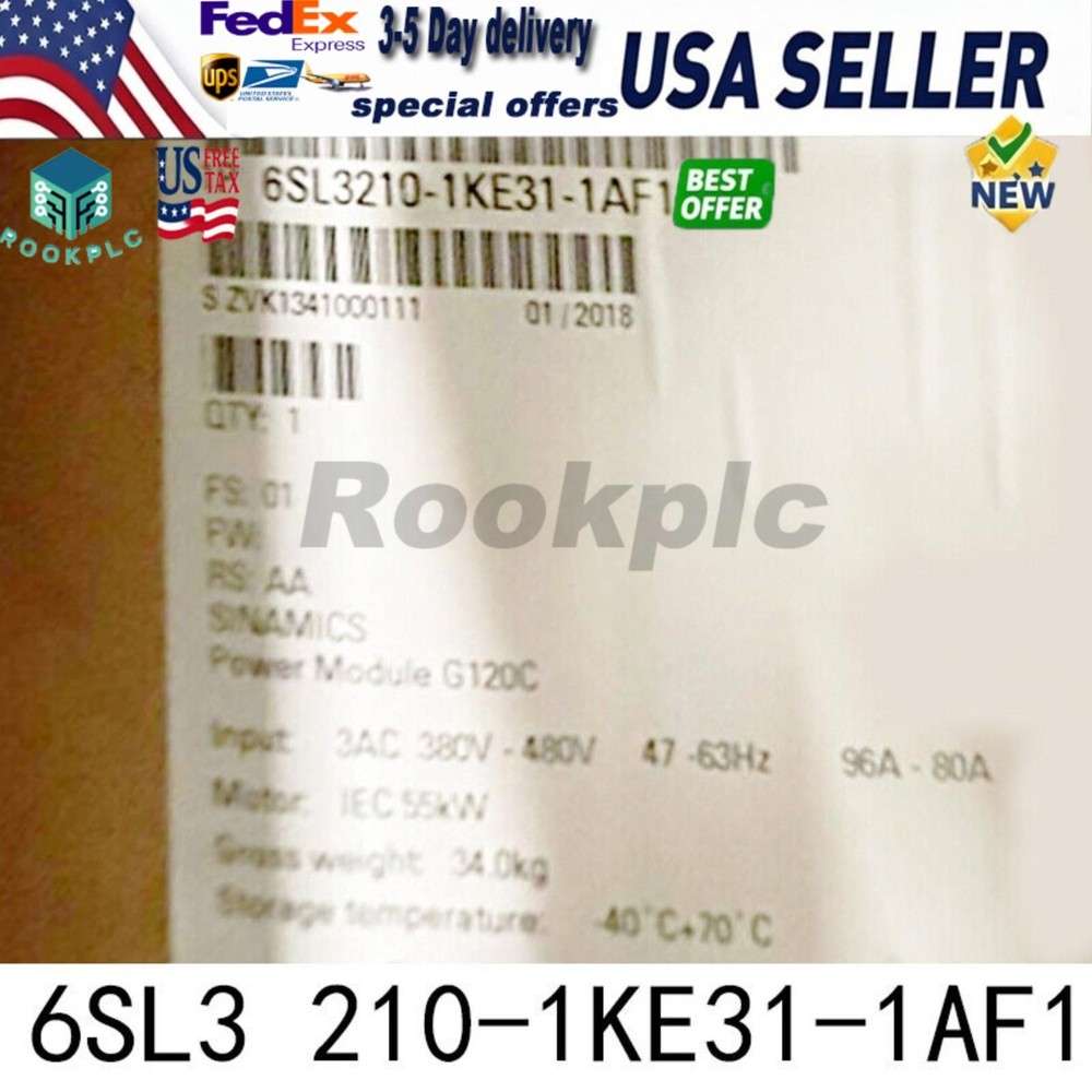 New Siemens 6SL3210-1KE31-1AF1 SINAMICS G120C 55KW Inverter 6SL3 210-1KE31-1AF1