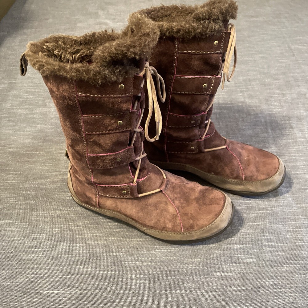 The North face insulated waterproof winter grip boots womens us 8