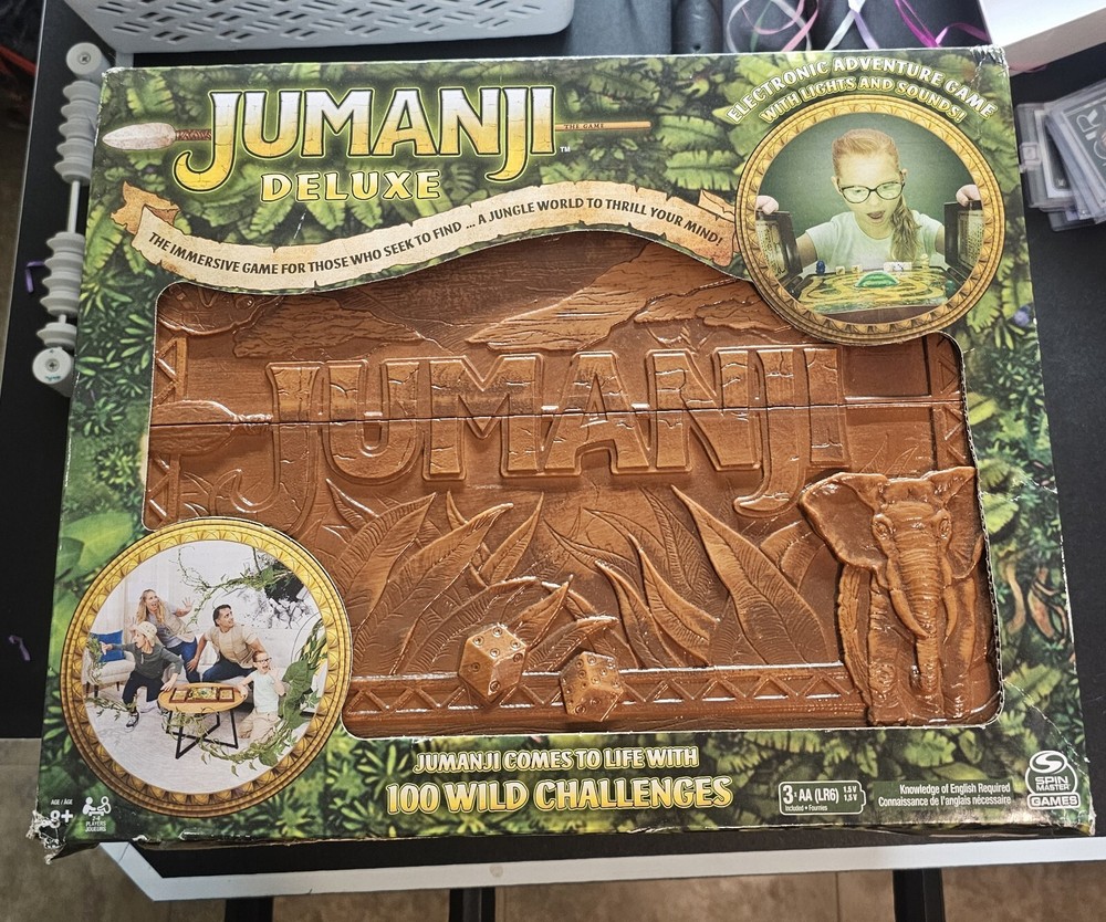 Jumanji Deluxe Electronic Adventure Game w/ Lights & Sounds New Sealed *READ